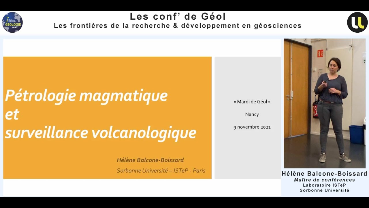 "Pétrologie magmatique et surveillance volcanologique" - H.Balcone Boissard (Laboratoire IStep)