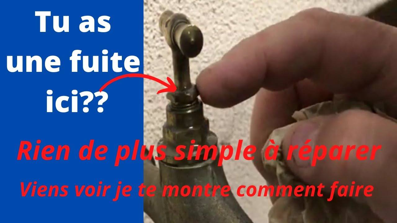 Comment réparer une fuite sur un robinet