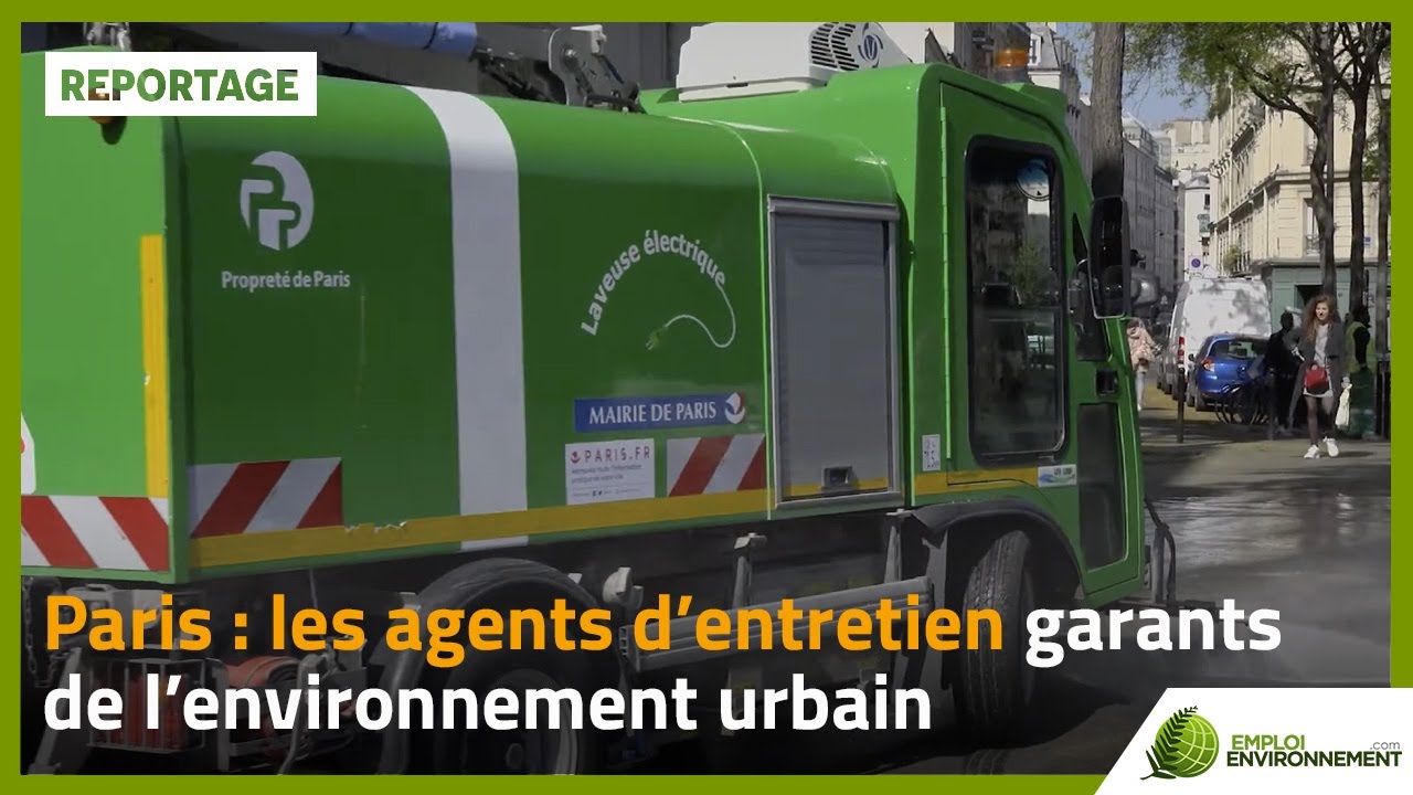 Paris : les agents d’entretien garants de l’environnement urbain