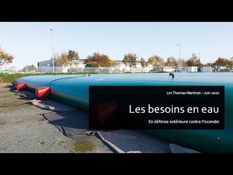 [INC] Les besoins en eau pour la défense extérieure contre l'incendie