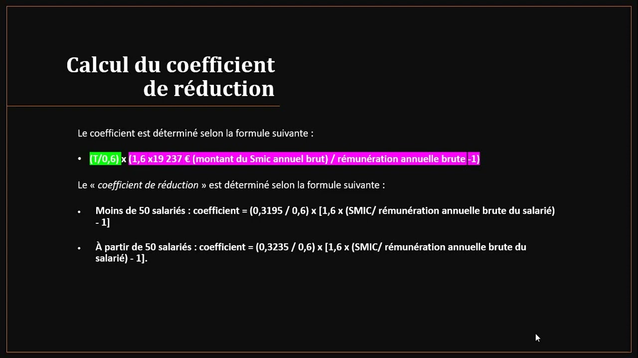 Réduction générale des cotisations patronales (ex réduction Fillon)