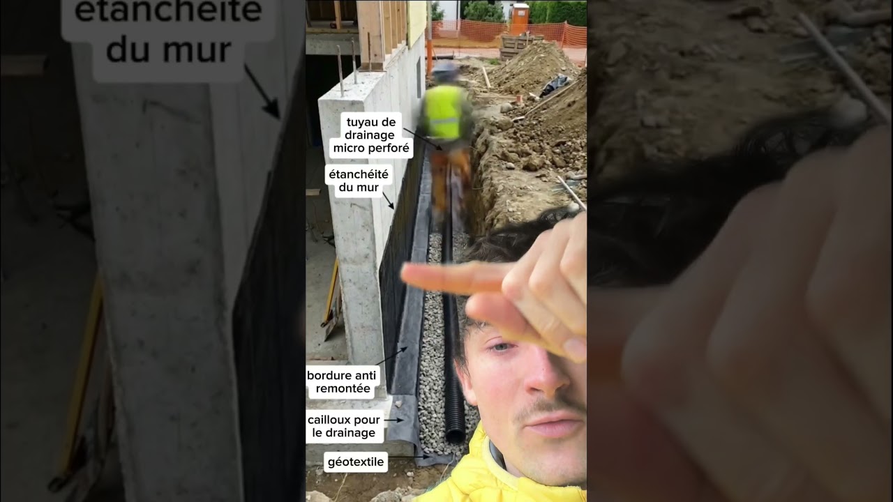 🤔 cette astuce permet d'éviter le mur humide  #astuce #renovation  #btp #travaux #bricolage