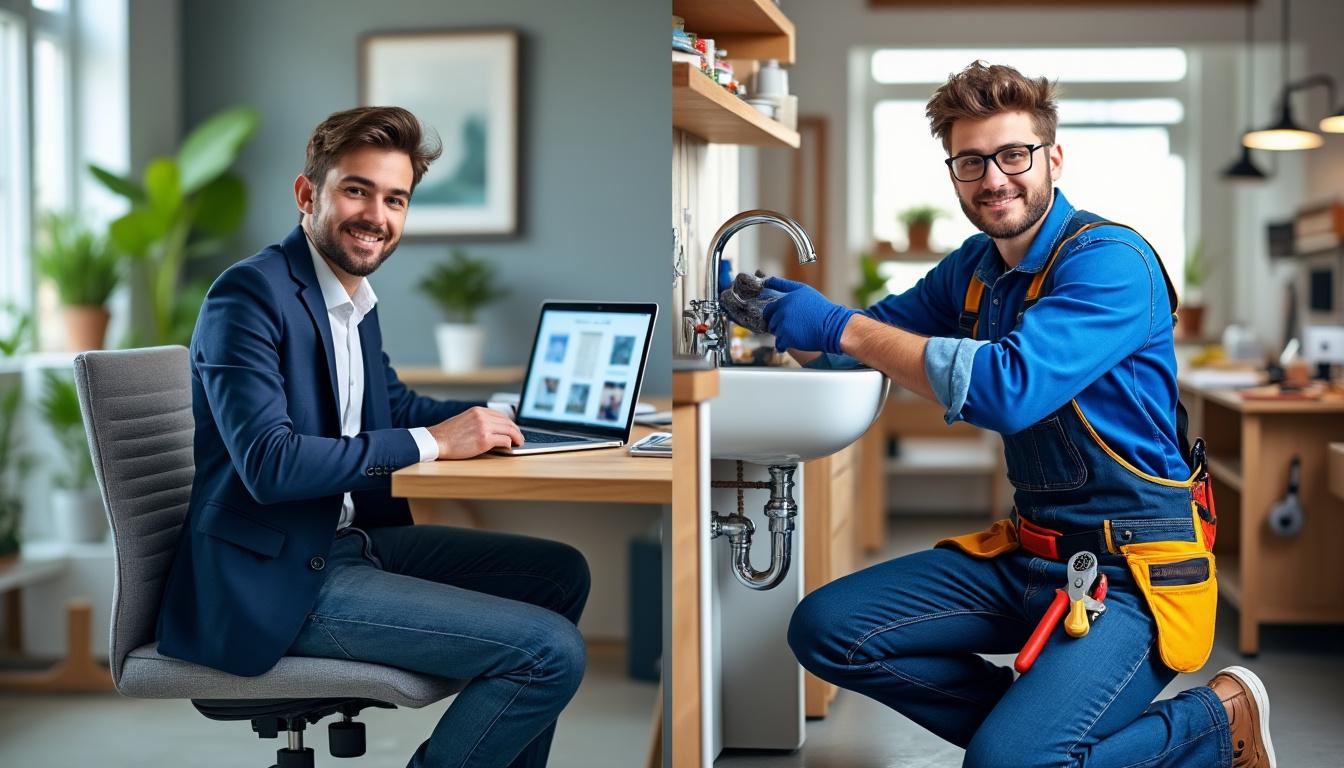 découvrez l'incroyable reconversion d'un community manager qui a troqué la gestion des réseaux sociaux pour la réparation des tuyaux, alliant compétences digitales et savoir-faire manuel.